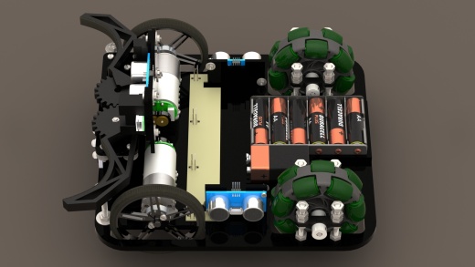 Marvin万向轮机器人车(Arduino系统)结构缩略图